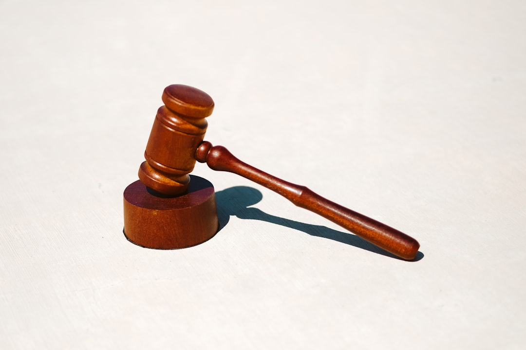 Judge's gavel on court documents representing a bankruptcy case being denied or dismissed